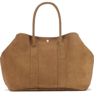Ezra Arthur Audrey Nubuck Suede Leather XL Tote Bag in Sand at Nordstrom