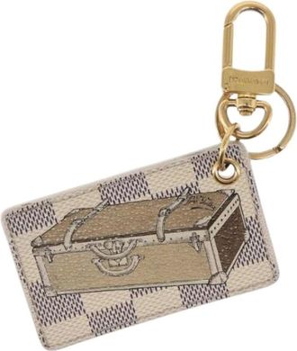 Louis Vuitton Pre-owned Accessories, female, White, Size: ONE SIZE Pre-owned Canvas key-holders