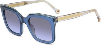 Carolina Herrera Authentieke zonnebril van topkwaliteit - unisex - Zonnebrillen - Blauw - 51 MM - Accessoires