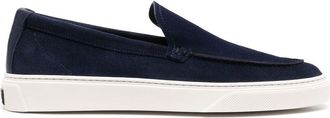 Woolrich slip-on suede boat shoes - men - Rubber/Calf Leather/Calf Suede - 43 1/2 - Blue