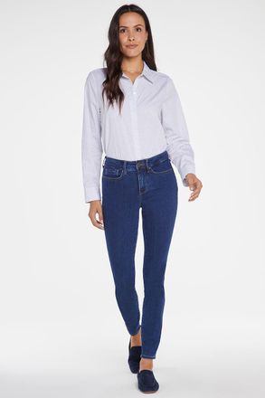 NYDJ Ami Skinny Jeans Middenblauw Premium Denim (Lang)