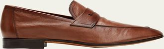 Berluti Mens Lorenzo Kangaroo Leather Loafers