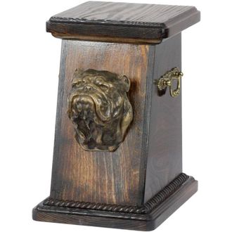 OEM Bulldog Ingl&eacute;s, Bulldog - Urna Para Cenizas De Perro, Elegante Urna Con Estatuilla, Urna Conmemorativa Con Busto De Perro De Art-dog