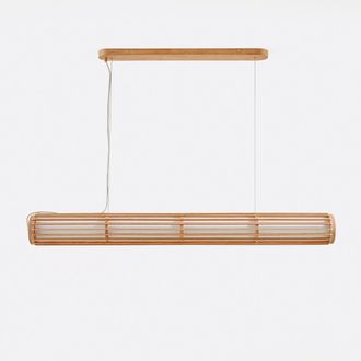 La Redoute Interieurs Hanglamp in eik en acrylique, Domis