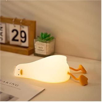 Trade Shop Trade Shop - New Lights Forma Anatra Sdraiata En Silicone Lampada Recaricabile Led Touch
