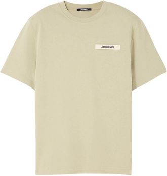Jacquemus Gros Grain T-shirt - Heren - T-shirts - Groen - 2XL - Katoen - Tops