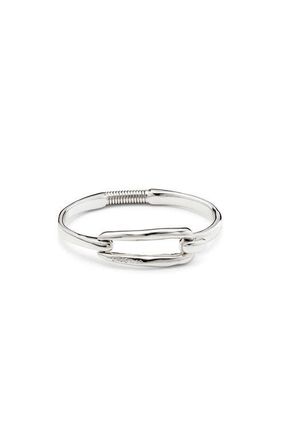 UNOde50 Anchor Buckle Bangle in Silver at Nordstrom, Size X-Large