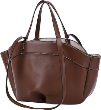 Generic Compatible For Large Capacity Women Grocery Bag PU Leather Tote Trendy Commuter Casual Shoulder Handbag Top-Handle(C-1pcs)