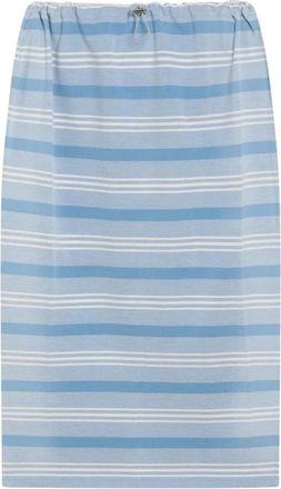 Prada Midi Skirts, female, Blue, Size: XS Gonna