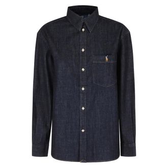 Polo Ralph Lauren The Big Denim Shirt - Dames - Blouses & Shirts - Blauw - Maat: S Denim
