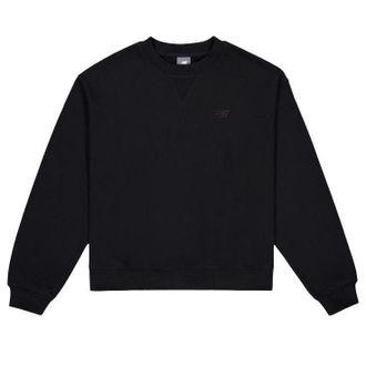 New Balance (WMNS) New Balance Athletics French Terry Crew Sweatshirt Black WT41500-BK