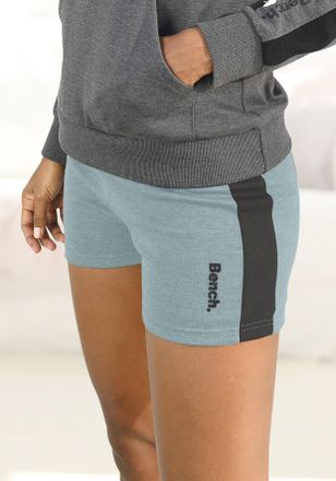 Bench Relaxshorts BENCH. LOUNGEWEAR, Damen, Gr. 32/34, N-Gr, gr&uuml;n (mint, schwarz), Jersey, Obermaterial: 60% Baumwolle, 40% Polyester, unifarben mit Farbein
