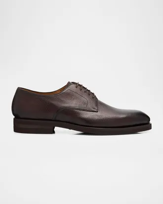Magnanni Men & apos;s Melich V Tumbled Leather Derby Shoes