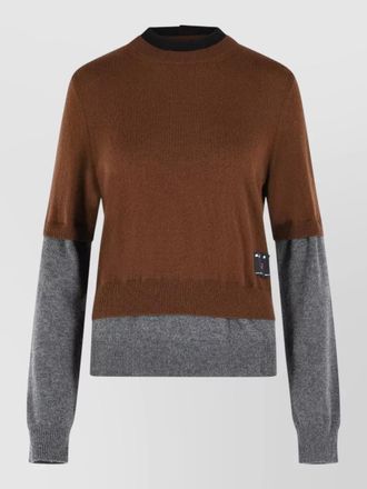 Marni cashmere sweater crew neck button detail