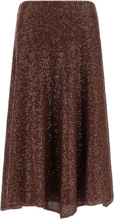 Brunello Cucinelli Pink Micro-sequin skirt
