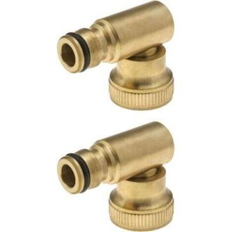 OEM Conectores Para Grifos De Tuber&iacute;a De 3/4, Racor De Rosca Hembra De Lat&oacute;n De 3/4 De Ajuste R&aacute;pido (giro En Ambas Direcciones)