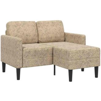 vidaXL Divano 2 Posti con Chaise a l Grigio Chiaro 125 cm Similpelle - Vidaxl