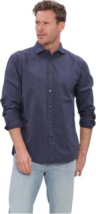 Tommy Hilfiger Casual Shirts - Heren - Casual Overhemden - Blauw - L - Overhemden