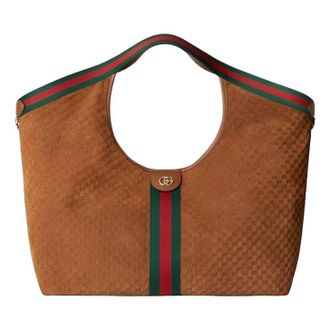 Gucci (WMNS) Gucci Giglio Large Tote Bag Brown 853971-CAAB8-2147