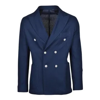 Barba Heren, Jassen, Blauw, Maat: XL Katoen