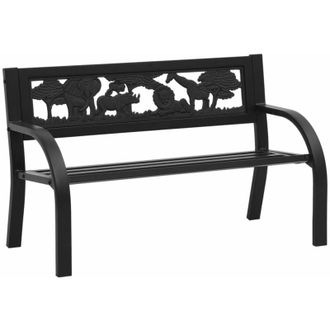 vidaXL Banco De Jard&iacute;n Para Ni&ntilde;os De Acero 86 Cm Vidaxl