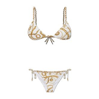 Balmain Tweedelig badpak - Dames - Bikinis - Wit - M - Tweed - Badmode
