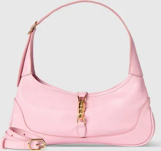 Gucci Jackie Slim Medium Shoulder Bag, Pink, Leather