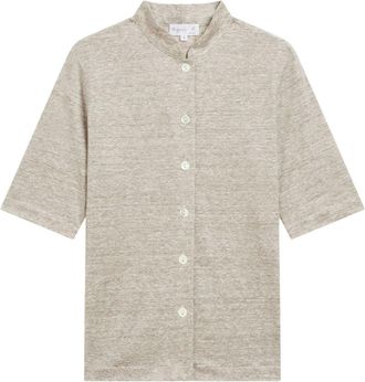 agnès b. Violaine linen shirt - women - Linen/Flax - 2 - Neutrals