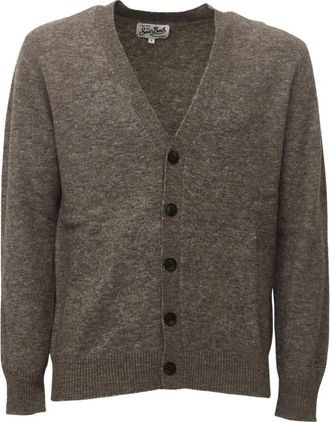 MC2 Saint Barth Herrison Cardigan - Heren - Vesten - Bruin - S - Truien & Vesten