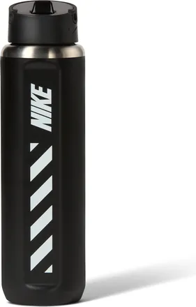 Nike Recharge Stainless-Steel Straw Bottle (24oz) in Black | N1013812-068