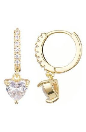 Adornia Heart Shape CZ Drop Earrings in Gold at Nordstrom Rack