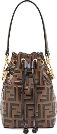 Fendi Dark Brown Mon Tresor Bucket Bag