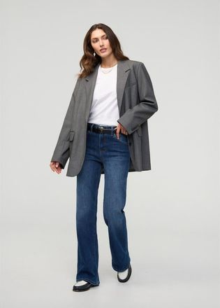 Duer Performance Denim High Rise Wide Leg in Night-Harbour at Nordstrom, Size 31 X 30