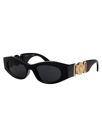 Versace 0VE4480U Black Injected Frame Sunglasses - Black