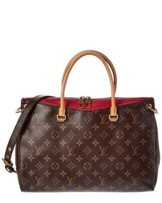 Louis Vuitton Brown Monogram Coated Canvas Pallas Mm (Authentic Pre-Loved)
