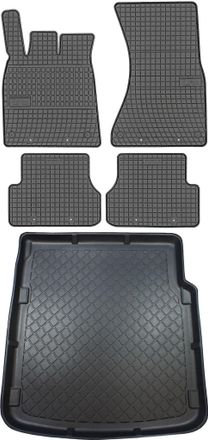 OEM Juego De Alfombrillas De Goma Para Coche Y Maletero Para Audi A7 I Sportback Liftback (de Septiembre De 2010 A Enero De 2018)