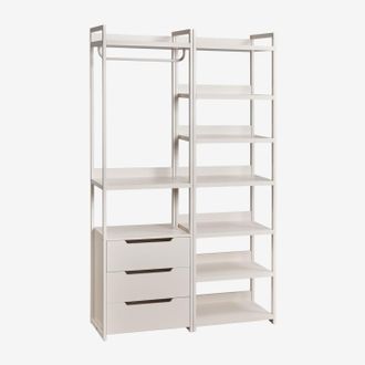 Sklum Armario Modular Abierto De 2 Piezas Con Cajones Y Estanter&iacute;a En Hierro Velunis Sklum