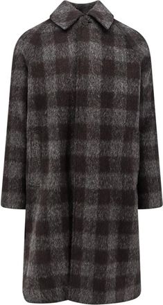 Amaranto Amar&aacute;nto - Single-Breasted Coat - Heren - Mantels - Bruin - Maat: 2XL Wol