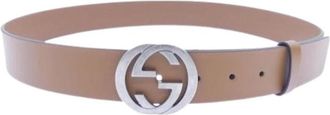 Gucci Pre-owned Belts, female, Brown, Size: ONE SIZE Pre-owned Fabric Belt