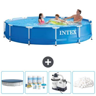 Intex Piscina Con Estructura Redonda - 366x76 Cm - 7-piezas Scb63