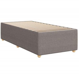 vidaXL Estructura De Cama Sin Colch&oacute;n Tela Gris Taupe 90x190 Cm Vidaxl