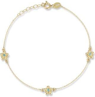 Ember Fine Jewelry 14K Gold Flower Station Bracelet at Nordstrom Rack, Size 7