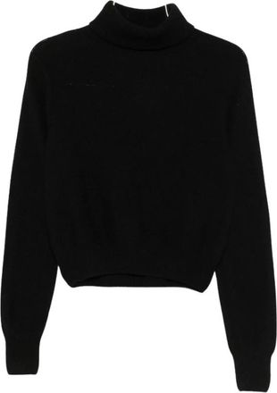 BASERANGE Ribbed Roll Neck Sweater - Dames - Coltruien - Zwart - XS - Truien & Vesten
