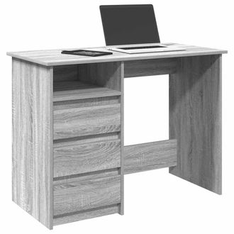 Berkfield Home Desk Grey Sonoma 102x50x75 cm Engineered Wood | Size: 102 x 50 x 75 cm
