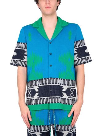 Alanui Jacquard Shirt With Bowling Collar