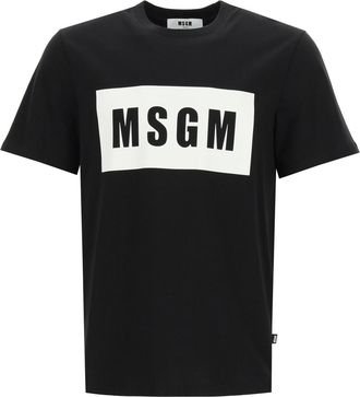Msgm Logo Box T-shirt