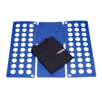 Relaxdays 6 Dobladores De Ropa 2da Generaci&oacute;n, Ayudan A Doblar Camisas, Pantalones O Su&eacute;teres, A4 Doblar 0,5x70,5x59 Cm, Azul