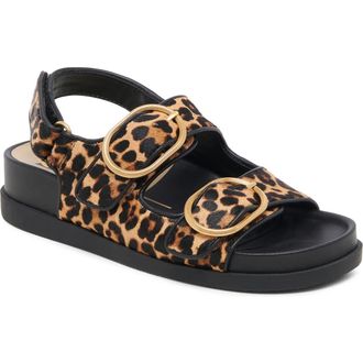 Dolce Vita Starla Platform Sandal in Leopard/black Calf H at Nordstrom Rack, Size 9.5