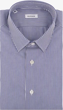 Nugnes Camicia in cotone con motivo a righe - NUGNES 1920 - gender_Man
