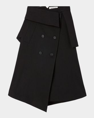 R&oacute;he Deconstructed Trench Midi Skirt